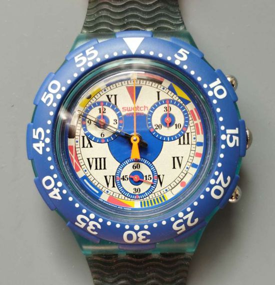 Swatch Aqua-Chrono "BIG BLUE" SBN101 - 1993