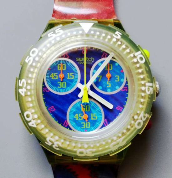 Swatch Aqua-Chrono SUN GARDEN SEG100 - 1996.