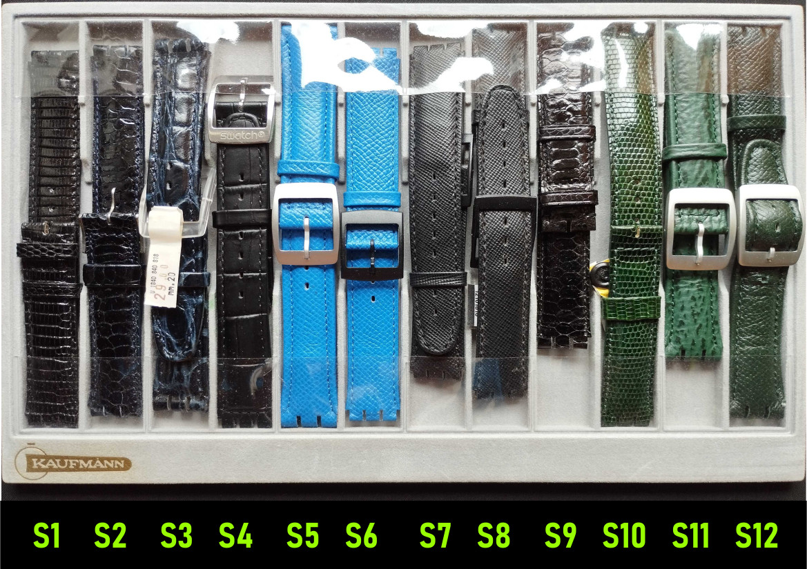 Swatch Ersatz-Lederuhrbänder