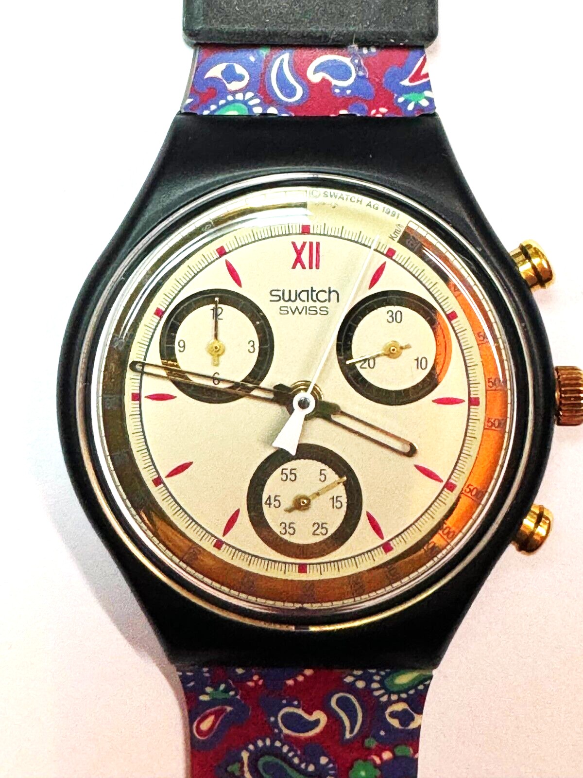 Swatch Chrono AWARD - SCB108V - wertvoller Fehldruck - 1992